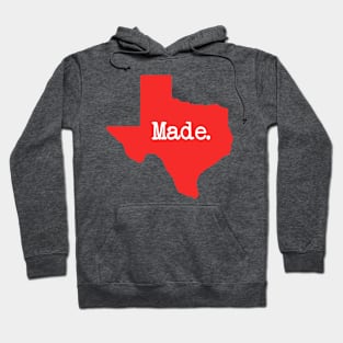 Texas Made TX Red Hoodie